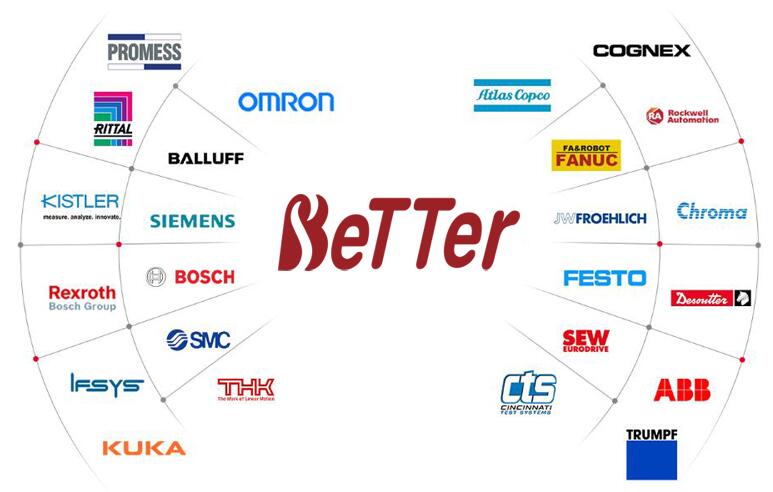 贝特机械与众多**供应商建立了战略合作伙伴